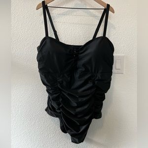 Torrid Ruched Lattice-Top Swimsuit - Size 4X